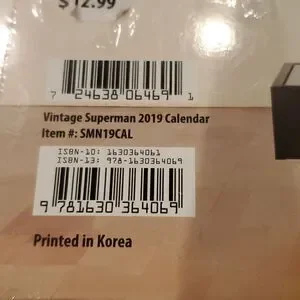 Superman 2019 Calendar