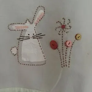 Sur La Table Easter Embroidered Appliqué Cotton Tea Towels Set Of 3 NWT