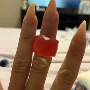 Swarovski Red Electronic Ring- Size 5