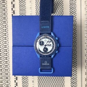 Swatch X Omega Mission To The Super Blue Moonphase Watch Velcro Band