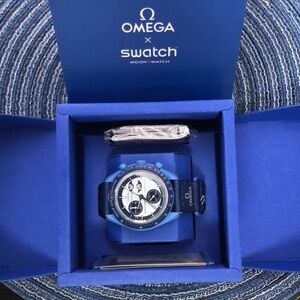 Swatch X Omega MoonSwatch Mission Moonphase (Blue New Unworn)