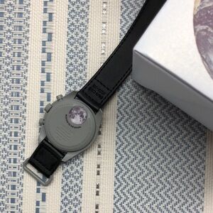 Swatch X Omega Moonswatch Mission To Earthphase Watch Velcro Band