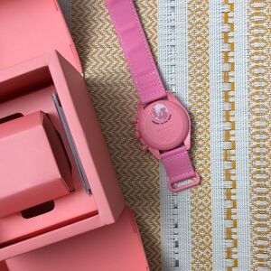 Swatch X Omega Moonswatch Mission To The Pink Moonphase Watch Velcro Band