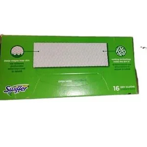 Swiffer Disposable Dry‎ Sweeping Cloths - Refills 16 Ct. 31821 Unscented Trap +