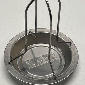 SWISS GRILL BARBECUE BEER CAN CHICKEN ROASTER STAND BBQ New - No Box