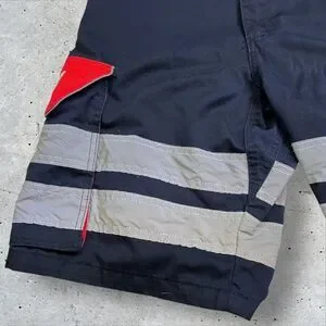 Swissport Uniform Cargo Shorts Men S Size 34 Reflective Utility Workwear Navy