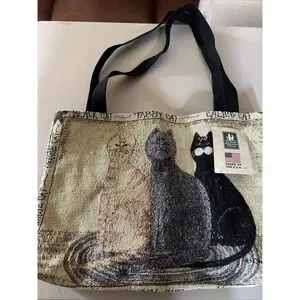 Tabby Cats Tapestry Tote Two Sided By Cindy Shamp USA