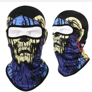Tactical Skull Ghost Printed Full Face Mask Balaclava Halloween Ski Motorcycle