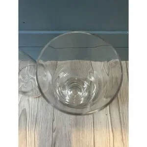Tall Unbranded 2 Votive /Taper Candle Holders 13 1/5 10” Clear Glass Preowned