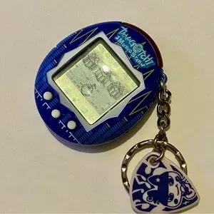 ✨ Tamagotchi Connection V6 2004 Original Music Star Bar Frequency Electric Blue