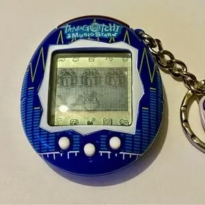 ✨ Tamagotchi Connection V6 2004 Original Music Star Bar Frequency Electric Blue