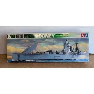Tamiya 1/700 British Rodney Battleship Plastic Model Boat Kit 77502