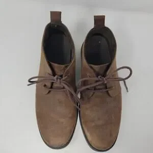 Target Mens Low Chukka Boots Size 8 Leather Brown Desert Casual Shoes
