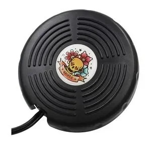 Tattoo Foot Pedal Skull Black Plastic 360 Degree Round Foot Pedal