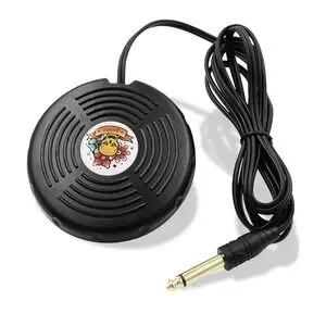 Tattoo Foot Pedal Skull Black Plastic 360 Degree Round Foot Pedal