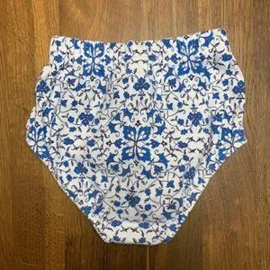 TEA COLLECTION Girls Floral Dress Set 18-24 Mo L Outfit Sleeveless Bloomers Blue