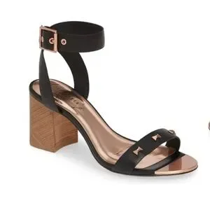 Ted Baker Biah Sandals Heels Block Heel Bows Feminine Lovecore Dainty Date Night