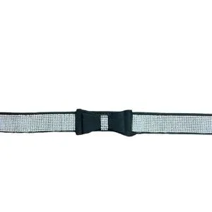 Teemerryca Adjustable Black Rhinestone Dog Collar Size XXL NWT