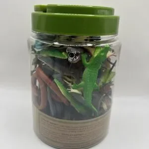 Terra By Battat Reptiles–60 Piece Plastic Toy Figures Frogs Lizards Snakes More