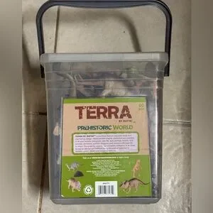 Terra By Prehistoric World Dinosaur Set - Green And Brown