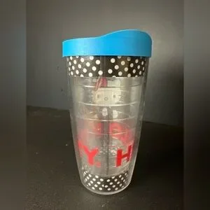 Tervis Hello Kitty 16 Oz Polka Dot Tumbler W/ Blue Lid (Sanrio 2015)