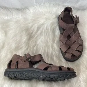 Teva Cross Up Brown Nubuck Fisherman Sandals Sz 11