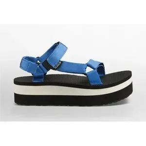 Teva Flatform Universal Sandal Blue Black Women’s 9 Quick Dry Hook Loop Strappy