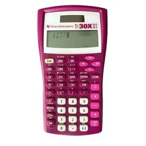 Texas Instruments TI-30X IIS Scientific Calculator Pink With Cover Works