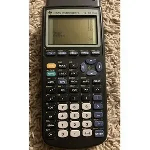 Texas Instruments TI-83 Plus Graphing Calculator - Black Tested And Works