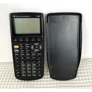 Texas Instruments Ti-86 Graphing Calculator-Works but has a line on screen