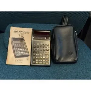 Texas Instruments TI Programmable 55 Calculator Vintage UNTESTED No Charger