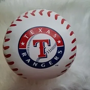 Texas Rangers Logo Rawlings Souvenir Baseball Ball (NOT REGULAR SIZE) PLUSH DECO