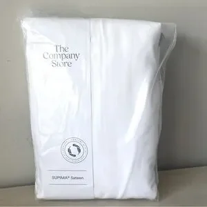 The Company Store Legend Hotel Supima Wrinkle-Free Sateen Duvet Cover White Full