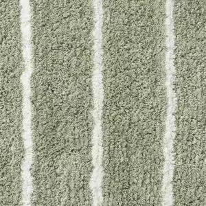 The Company Store Lot Plush Spa Stripe Bath Rugs - Dark Willow 24x40 And 17x24