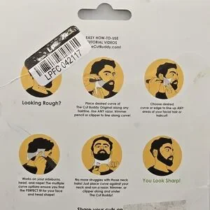 The Cut Buddy Original Shaping Tool Beard Hairline Template Tracer Pencil