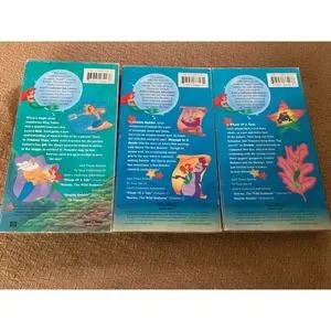 The Little Mermaid Under‎ The Sea Adventures Vhs Lot Of 3 Rare Disney Princess