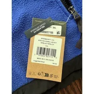 The North Face Retro Denali Jacket TNF Blue Black Men’s 2XL NWT