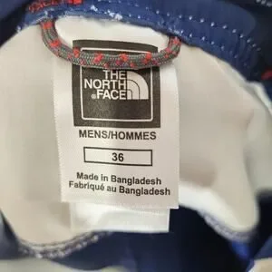 The North Face Shorts Mens 36 Blue Lace-Up Whitecap Board Swim Surf Flash Dry