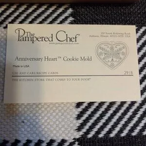 The Pampered Chef Anniversary Heart Cookie Mold
