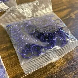 The Ring Lord Dragon Scales (100pcs) & Anodized 12ga 1/2" Rings (400pcs) PURPLE