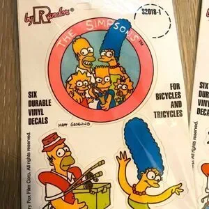 The Simpsons Vintage Stickers Nostalgia 90s USA Real Vintage Cartoon Stickers