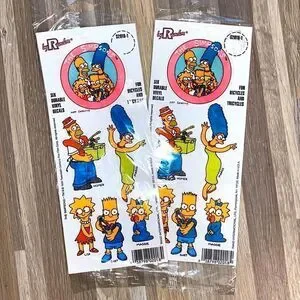 The simpsons vintage stickers Nostalgia 90s USA real vintage cartoon stickers