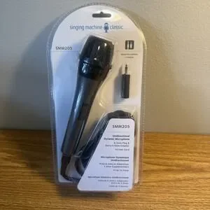 The Singing Machine SMM205 Dynamic‎ Professional Microphone*Still Sealed In Box*