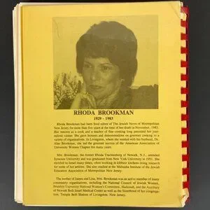 The Uncommon Cook By Rhoda Brookman Jewish News Of Metropolitan New Jersey 1984