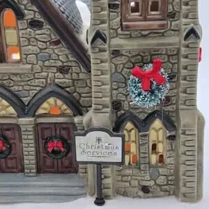 The Village Collection St. Nicholas Square Cathedral Of Peace Light Up Church