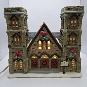 The Village Collection St. Nicholas Square Cathedral Of Peace Light Up Church