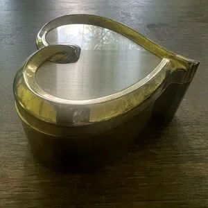 THINGS REMEMBERED Heart Shaped Jewelry Box Trinket Silverplate