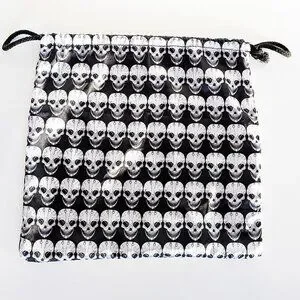 Thomas Wylde Skull Printed Dust Bag 11" (H) X 11.5" (W)