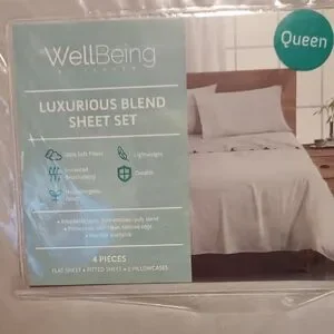 Threshold Gray Bedding Sheets Set