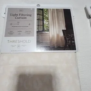 Threshold Light Filtering Curtains L 84'' X W 50'' Modern Dot Farrah Set Of Two